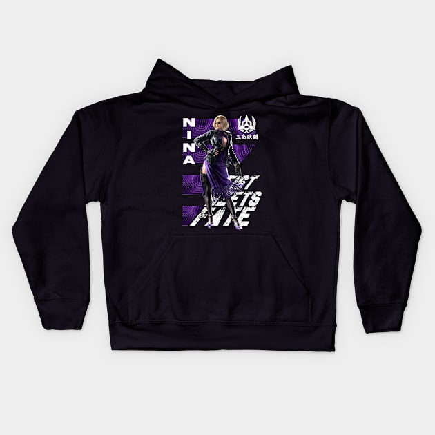 Nina (Tekken 8) Kids Hoodie by wenderinf